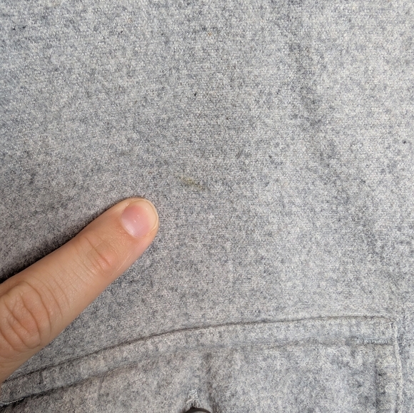 Field & Stream Vintage Gray Fleece Button-Up Shirt Men's Medium - Short arms. - Picture 9 of 10